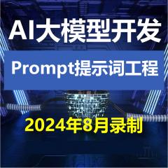 AI全栈开发_人工智能AI大模型 Prompt提示词工程入门实战视频教程